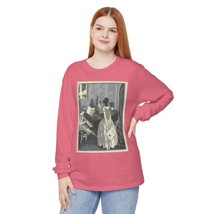 Piano et chant by Fernand Siméon Garment-dyed Long Sleeve T-Shirt