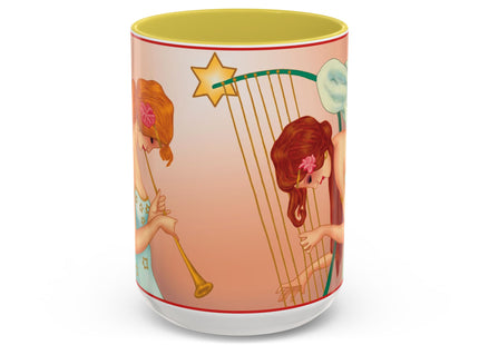Heavenly Angel Duet Colorful Mugs (11oz, 15oz)