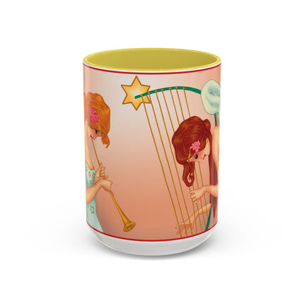 Heavenly Angel Duet Colorful Mugs (11oz, 15oz)