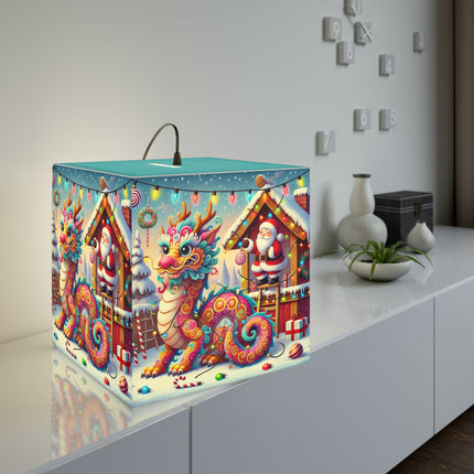 Playful Dragon's Christmas Light Cube Lamp
