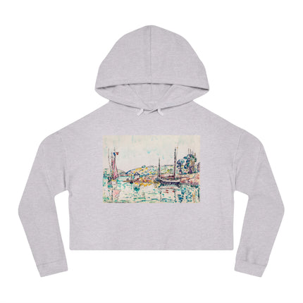 Concarneau by Paul Signac Women’s Cropped Hooded Sweatshirt