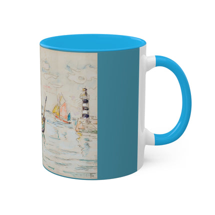 Groix by Paul Signac Colorful Mugs, 11oz