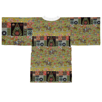 Chinois et Japonais 2 by Auguste Racinet Long Sleeve Kimono Robe (AOP)