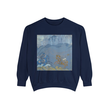 The Duel by Nicholas Roerich Unisex Garment-Dyed Sweatshirt