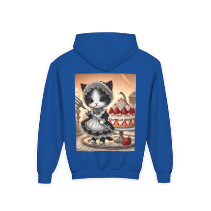 Patisserie Kitten Youth Hooded Sweatshirt – Sweet Charm & Storybook Delight