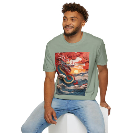 Stormbound Dragon Garment-Dyed T-shirt Softstyle T-Shirt