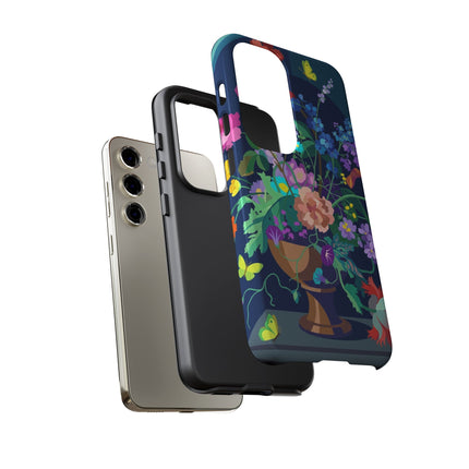 Midnight Floral Reverie Phone Case – Vibrant Bloom & Enchanted Beauty