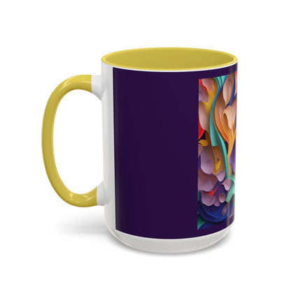 The Elegant Iris Flower Colorful Mugs (11oz, 15oz)