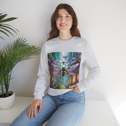 Neon Swarm Unisex Heavy Blend™ Crewneck Sweatshirt