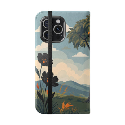 🌳🌺 The Ladies Of The Garden Swing Flip Case – Art Deco Floral Adventure