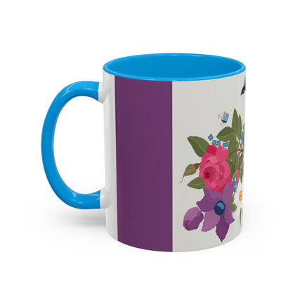 Bluebird & Butterfly Colorful Mugs – Spring Harmony & Delicate Beauty