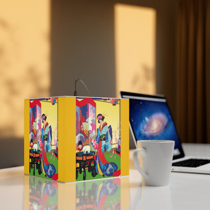 A Timeless Journey by Umberto Brunelleschi Light Cube Lamp