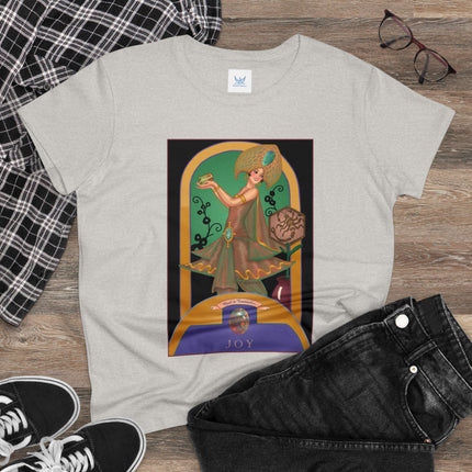 October & Opal, Tourmaline (from the Gem Series) by Sofia Chiostri Women's Midweight Cotton Tee