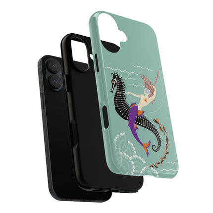Mermaid on Seahorse Phone Case – Mythic Ocean Grace
