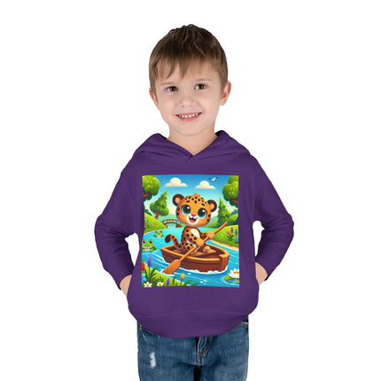 Little Explorer on the River Toddler Pullover Fleece Hoodie