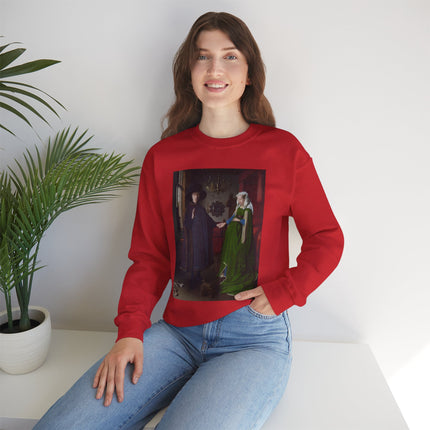 Arnolfini Portrait by Jan Van Eyck Heavy Blend™ Crewneck Sweatshirt
