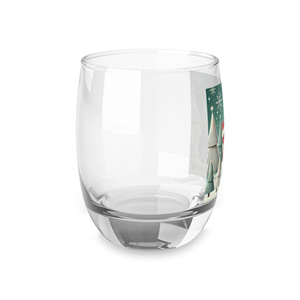 Santa's Joyful Night Whiskey Glass