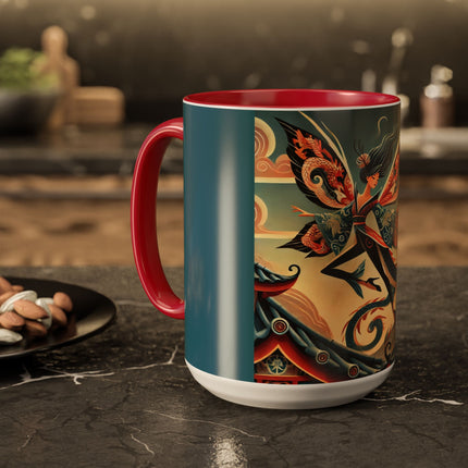 Dragon Fairy of the Temple Colorful Mugs (11oz, 15oz)
