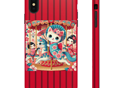 Geisha Kitten's Enchanted Carousel Phone Cases