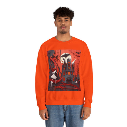 Halloween Night Scene Unisex Heavy Blend™ Crewneck Sweatshirt
