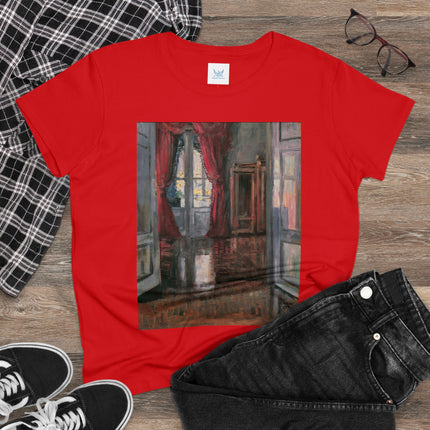 View into an Apartment by Egon Schiele Women's Midweight Cotton Tee