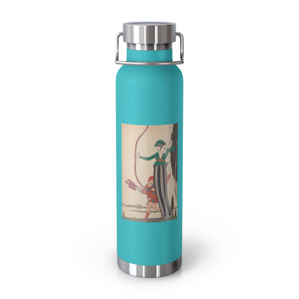 L'Arc Rouge by George Barbier Copper Vacuum Insulated Bottle, 22oz