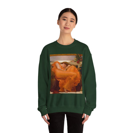 Flaming June by Frederic Leighton Heavy Blend™ Crewneck Sweatshirt