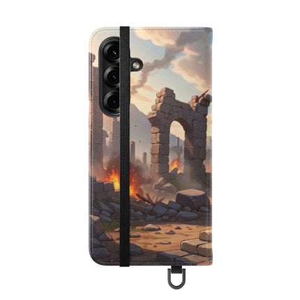 🐆🔭 The Snow Leopard Lookout Flip Case – Adventure, Curiosity & Fearless Style