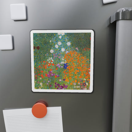 Cottage Garden by Gustav Klimt Die-Cut Magnets (5 Sizes)