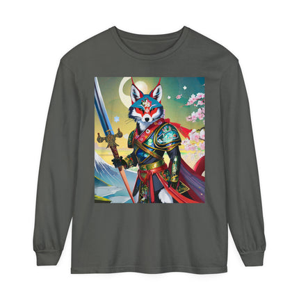 Cyberpunk Samurai Dog Long Sleeve T-Shirt
