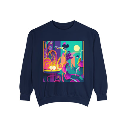 Dance of the Skeleton Ballerinas Unisex Garment-Dyed Sweatshirt