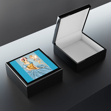 The Enchanting Painter: A Fairy's Artistic Touch Jewelry Box