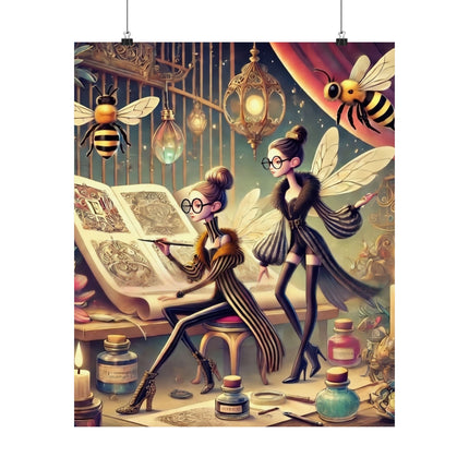 🧚✒️ Fairy Designers Matte Vertical Poster – Whimsical Creativity & Enchanted Craft