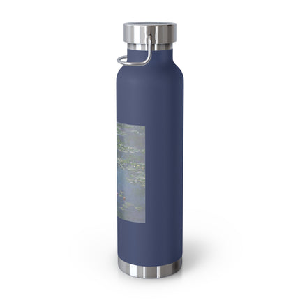Water Lilies by Claude Monet Copper Vacuum Insulated Bottle, 22oz