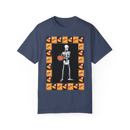 Candy Corn Skeleton Unisex Garment-Dyed T-shirt