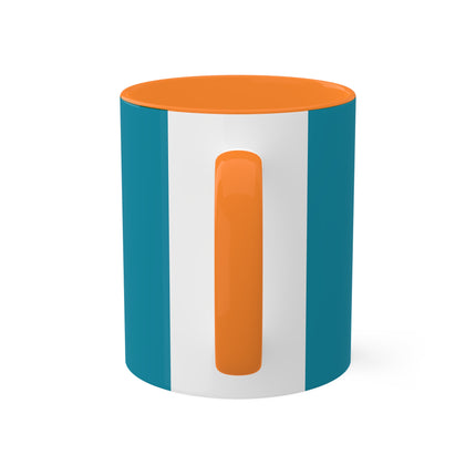 Looking Observant; The Appearance of a Kyoto Waitress of the Meiji Era by Tsukioka Yoshitoshi Colorful Mugs, 11oz