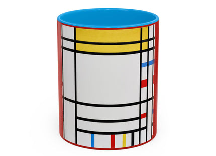 Place de la Concorde by Piet Mondrian Colorful Mugs (11oz, 15oz)