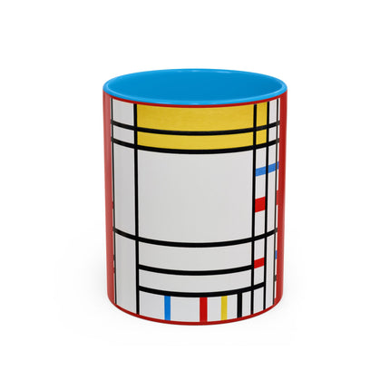 Place de la Concorde by Piet Mondrian Colorful Mugs (11oz, 15oz)
