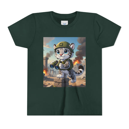 Snow Leopard Lookout Youth Short Sleeve Tee