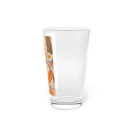Squirrel in Fall Forest Glass, 16oz
