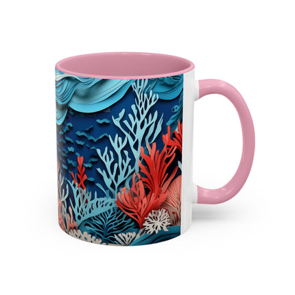 Enchanting Underwater Scene Colorful Mugs (11oz, 15oz)