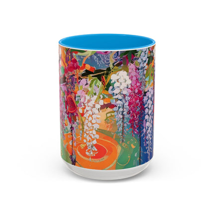 Golden Wisteria Elegance Colorful Mugs (11oz, 15oz)