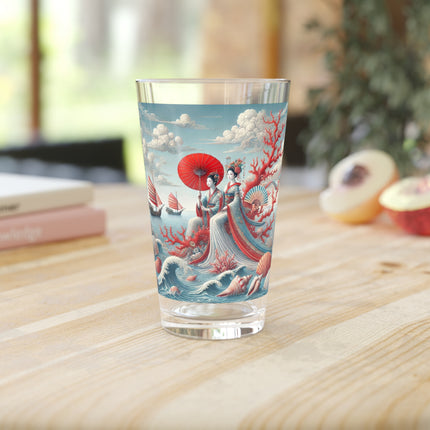 Ladies by the Quiet Sea Pint Glass, 16oz