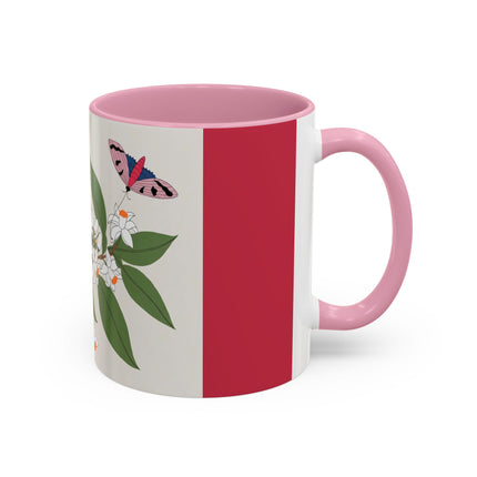Blue Tit & Butterfly Colorful Mugs – Spring Harmony & Delicate Beauty