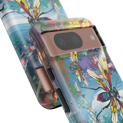 Neon Swarm Phone Cases