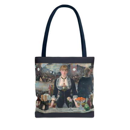 A Bar at the Folies-Bergère by Edouard Manet Tote Bag (AOP)