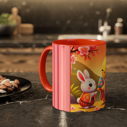 Whimsical Springtime Exchange Colorful Mugs (11oz, 15oz)