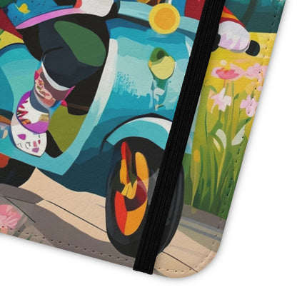 🦓🛴 Stripes on Wheels Flip Case – Sunny Adventures & Storybook Fun