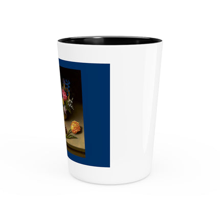 Flower Still Life by Ambrosius Bosschaert Ceramic Shot Glass