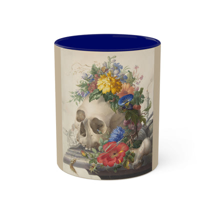 Vanitas Still Life by Herman Henstenburgh Colorful Mugs, 11oz